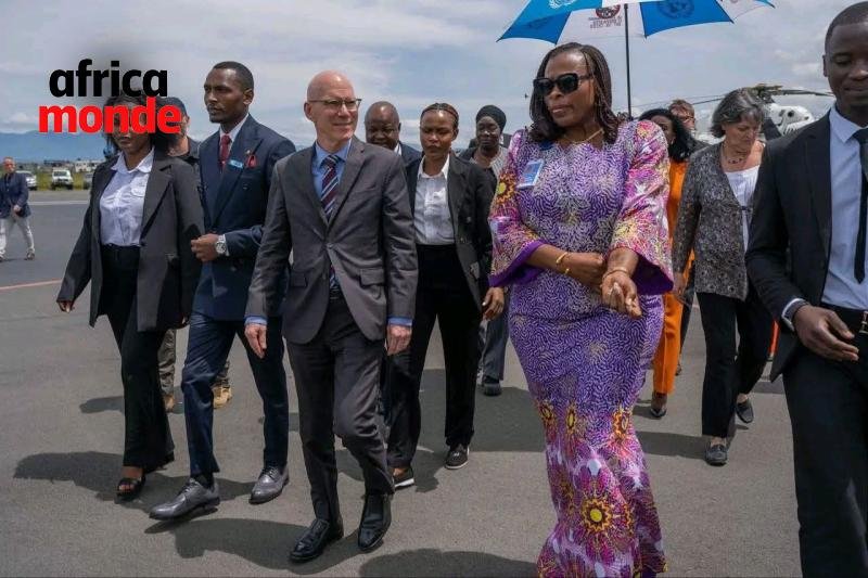 le Représentant spécial du Secrétaire général de l’Organisation des Nations unies et chef de la MONUSCO, James Swan à  GOMA 