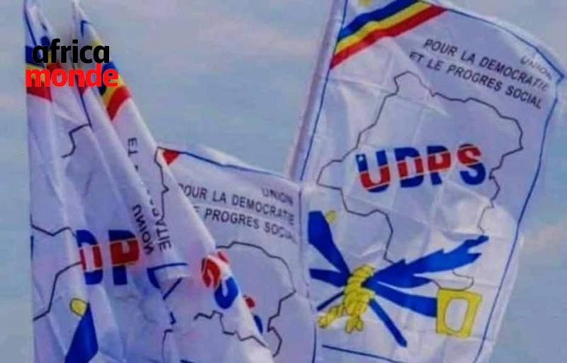 Le drapeau du parti politique UDPS , photo crédit @