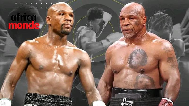 Leq boxeurs Floyd Mayweather Jr. et Mike Tyson,