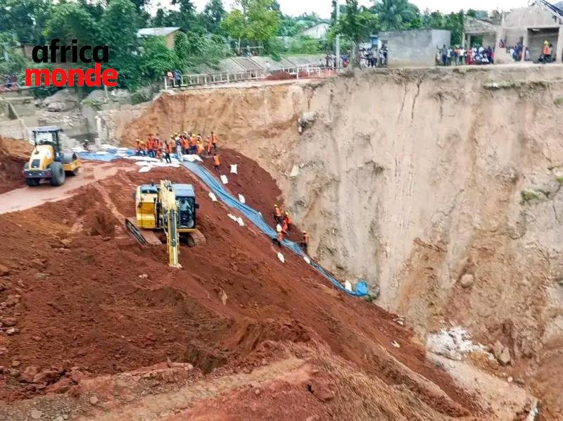 L' érosion de  l’avenue Wazabanga , photo crédit @