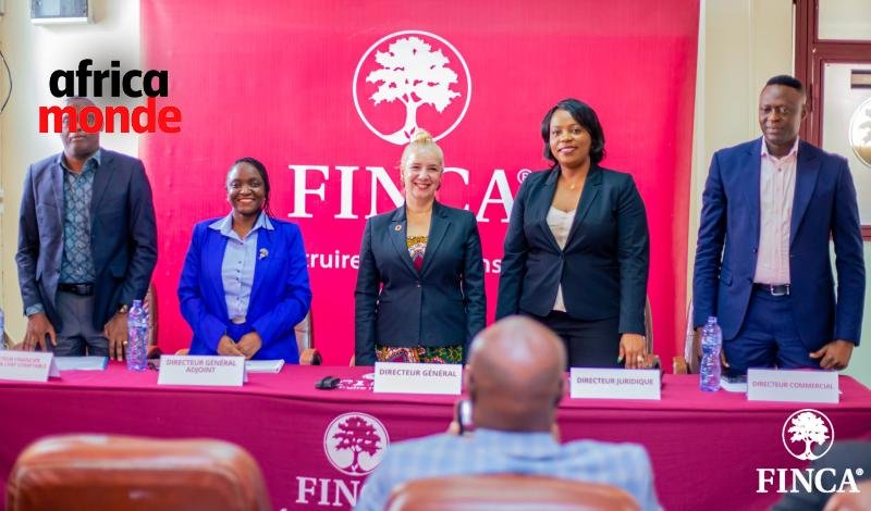 Les responsables de l'institution financière FINCA RDC 