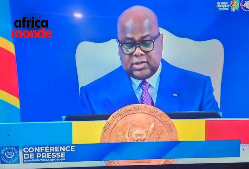 Le président de la république démocratique du Congo Felix TSHISEKEDI 
