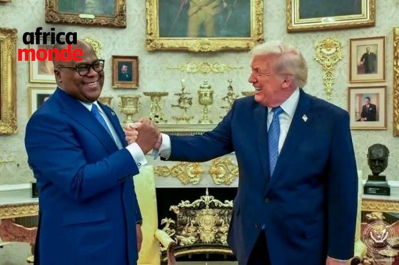 Félix TSHISEKEDI président de la RDC et Donald Trump président américain 
