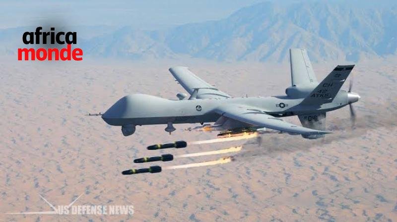 Le drone militaire en mouvement à l'Est dela république démocratique du Congo 