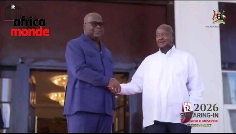 Président Felix TSHISEKEDI et Yuri Museveni 