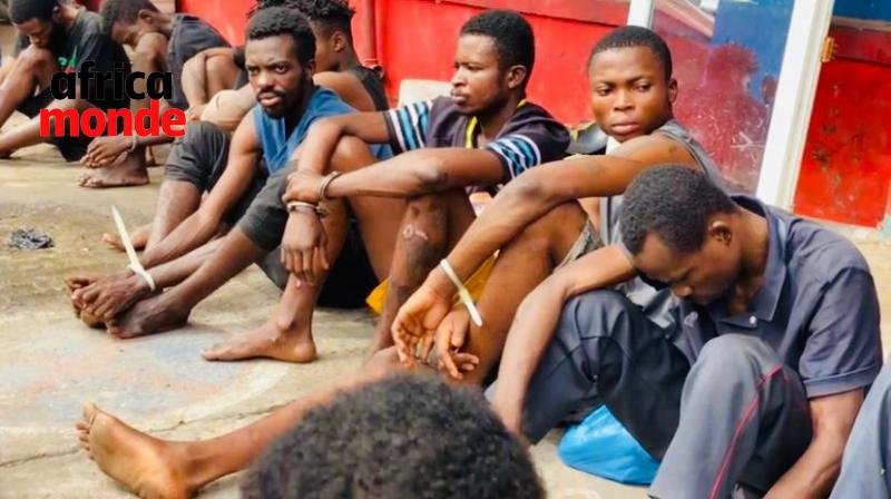 Les criminels arrêtés à Lubumbashi , photo crédit @