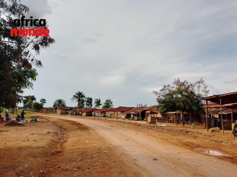Village d’Alima, situé à une dizaine de kilomètres de Biakato, 