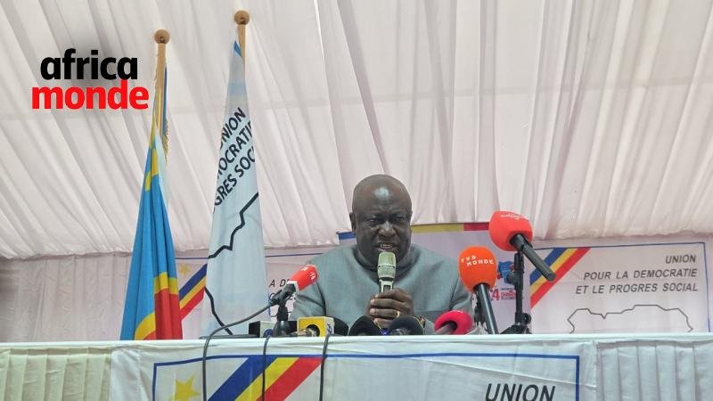 Le secrétaire général de l’Union pour la Démocratie et le Progrès Social, Augustin Kabuya