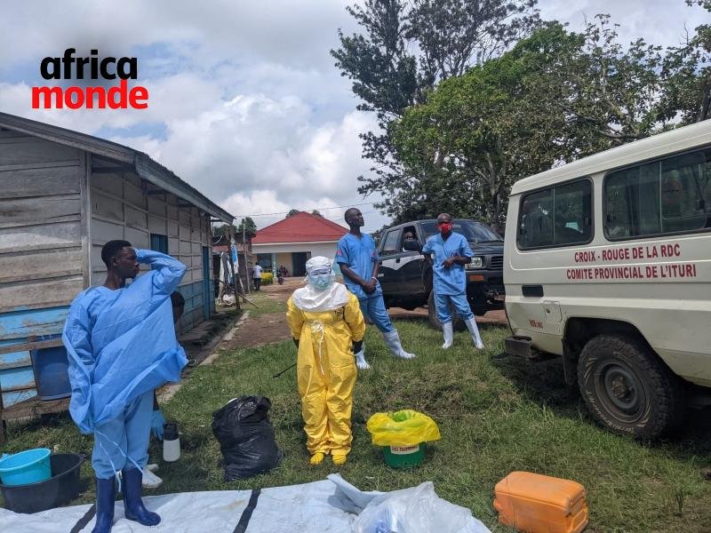 Un petient guerri d'ebola à l'hôpital de Rwampara