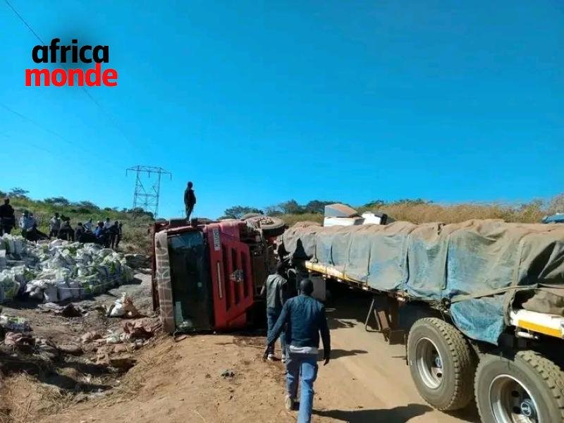 Les véhicules bloqués sur la route kasumbalesa dans le haut Katanga 