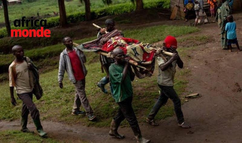 Un congolais tué par les ADF transporté par la population 