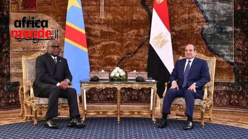 Le président Félix TSHISEKEDI et son homologue le président égyptien Abdel Fattah al-Sissi.