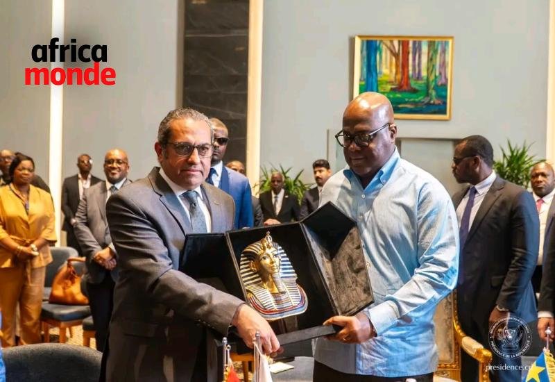 Le Président de la République, Félix-Antoine Tshisekedi Tshilombo lors de la visite 