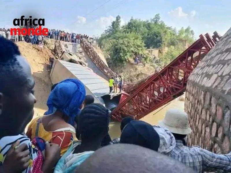 L’effondrement du pont Kavimvira à Uvira dans la province du Sud-Kivu