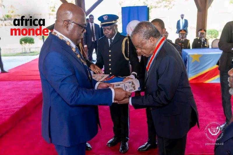 Le président Félix TSHISEKEDI et le Professeur Jean-Jacques Muyembe
