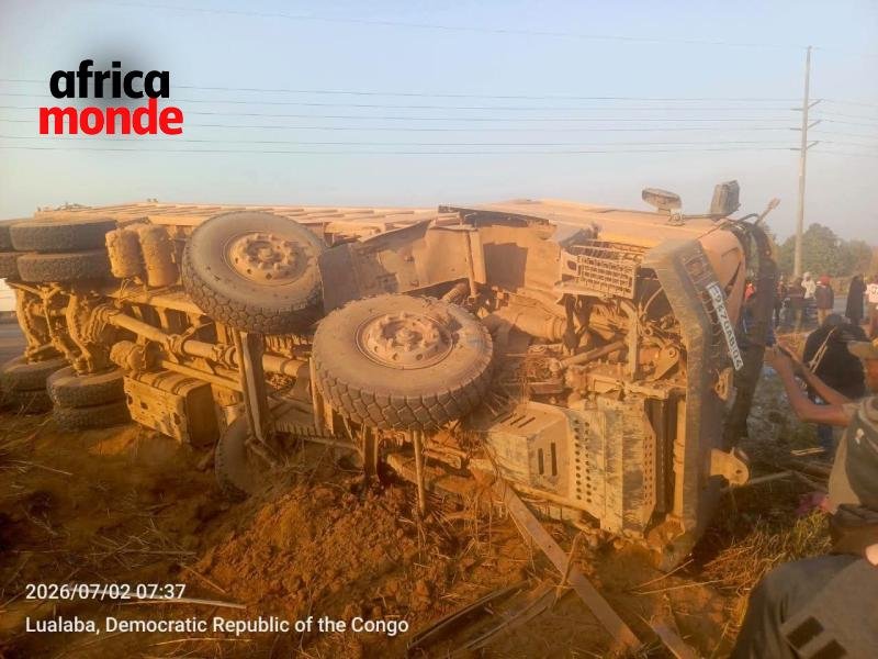 Accident de circulation  à Kolwezi dans le lualaba 