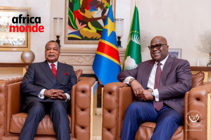 Le président Félix TSHISEKEDI et Denis Sassou 