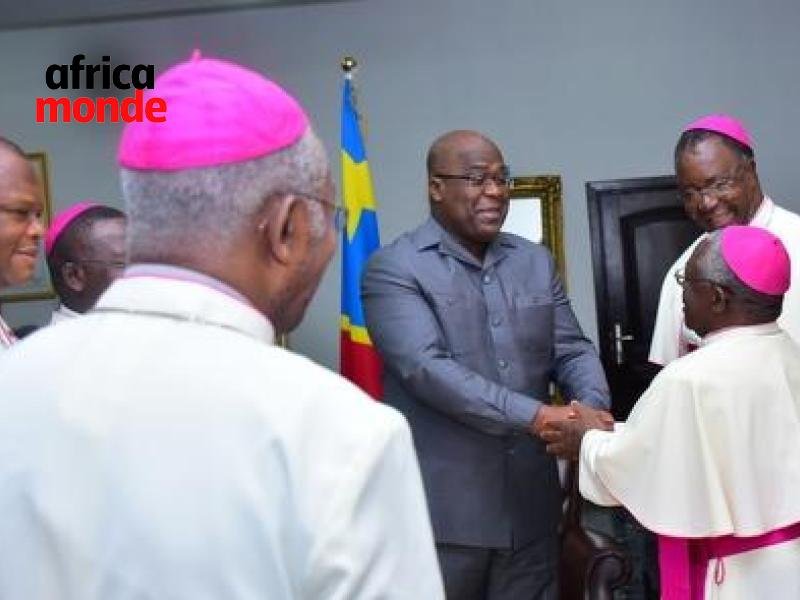 Le président Felix Tshisekedi avec les représentants des confessions religieuses 