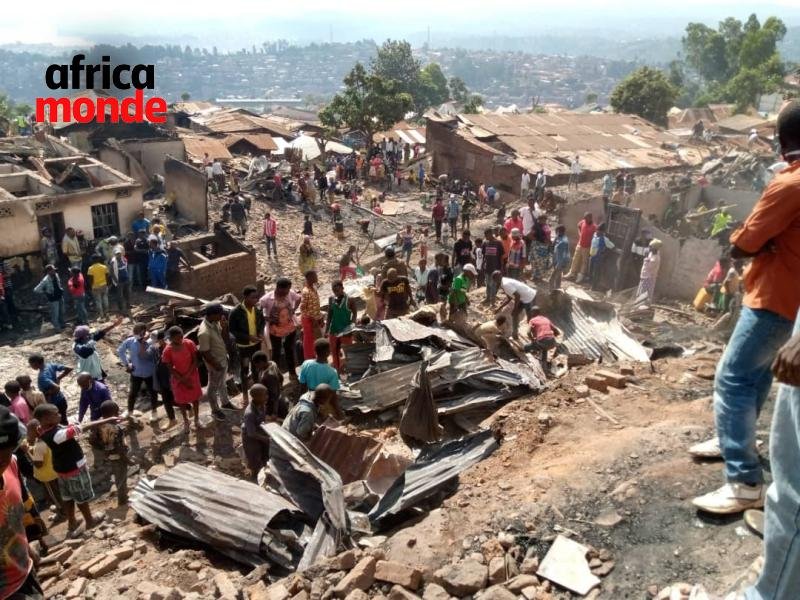 L'éboulements des maisons dans la province du Sud Kivu 