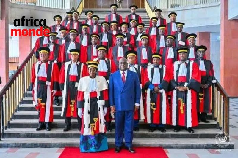 Le Président  Félix-Antoine Tshisekedi Tshilombo, et les membres du conseil dela magistratures 