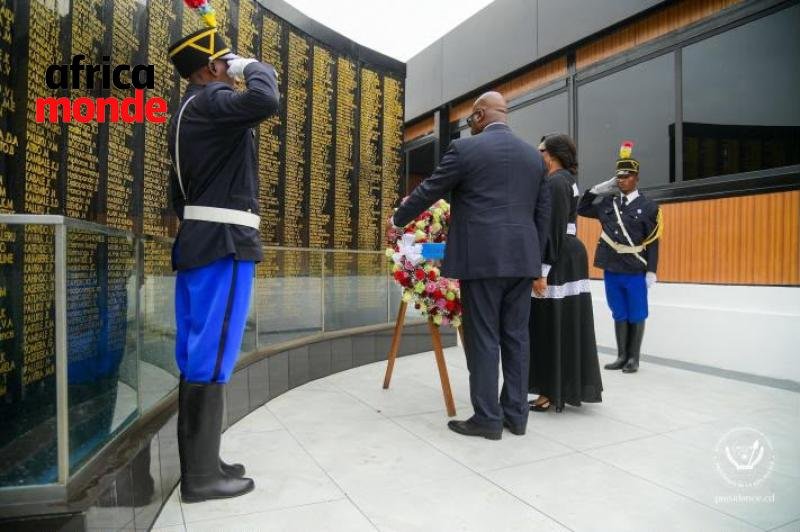 Le président de la République, Félix Tshisekedi, lors dela célébration du GENOCOST