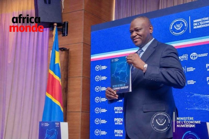 Le ministre de l'Économie numérique, Augustin Kibassa Maliba