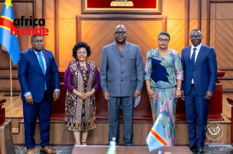 Le président Felix TSHISEKEDI avec les membres de l’Agence de développement de l’Union africaine