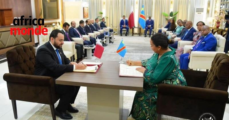 Ministre Thérèse Kayikuamba et son homologue Qatarien