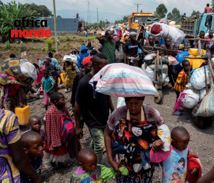 La population qui fuient la guerre entre M23 et Fardc 