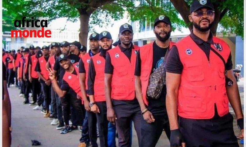 Les agents dela  Régie des Fourrières et de Contrôle Technique des Véhicules de Kinshasa (RFCK) 