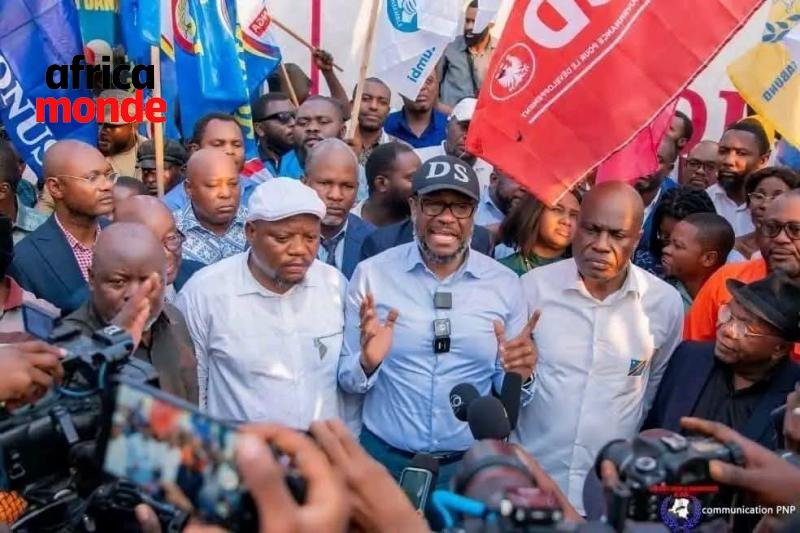 Les membres dela coalition C64 à Kinshasa 