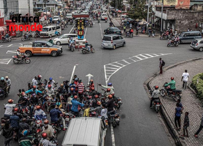 Un accident de circulation dans la ville de GOMA , au Nord Kivu 