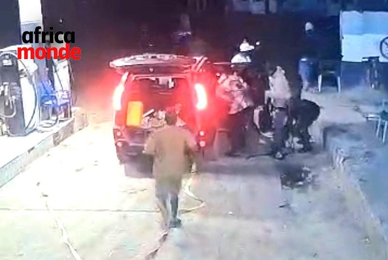Braquage de la station-service ABD, située dans le quartier Kilobelobe
