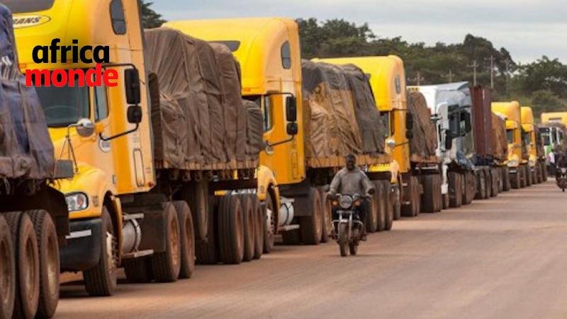 Des camions poids lourds à Lubumbashi 