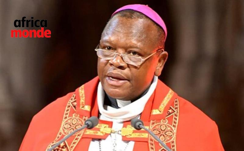 Le cardinal Fridolin Ambongo , l'archevêque de Kinshasa 