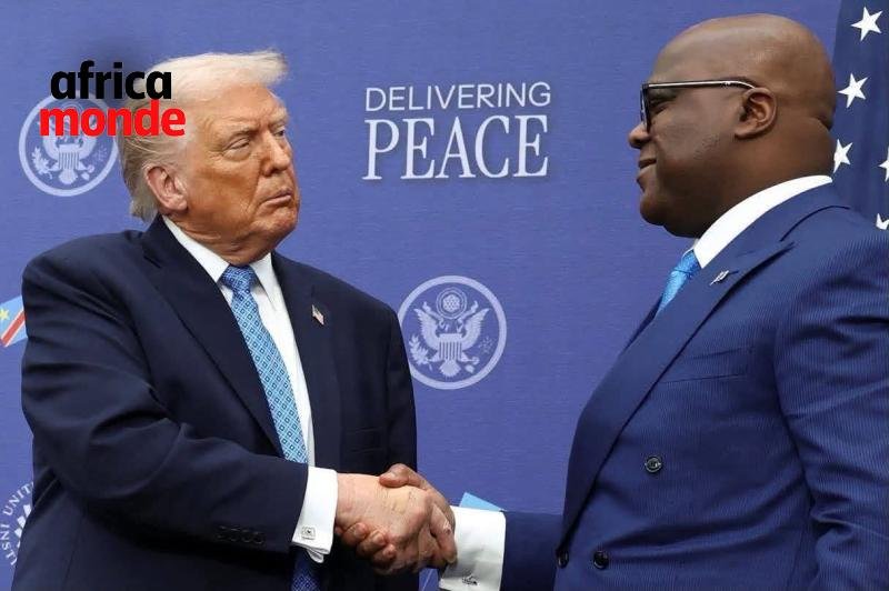Le président Felix TSHISEKEDI et le président Donald Trump 