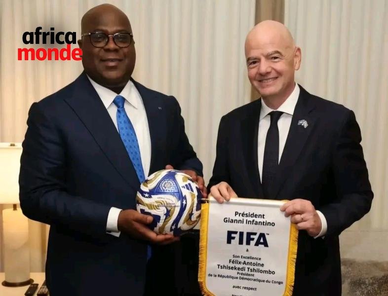 Le président Felix TSHISEKEDI et président dela FIFA 