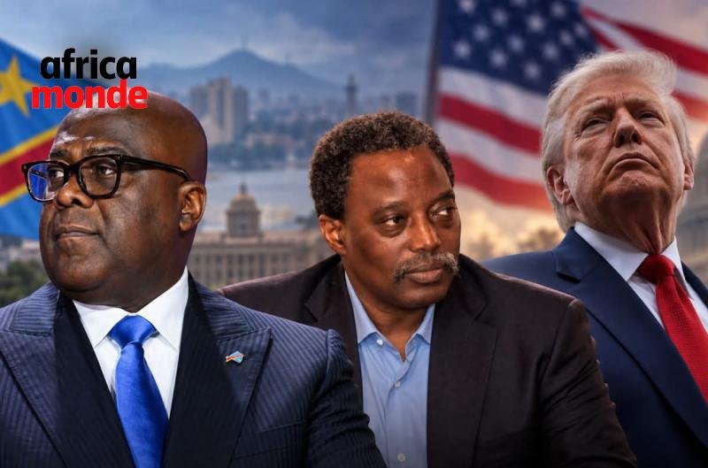 Le président Felix TSHISEKEDI, Joseph kabila et Donald Trump 