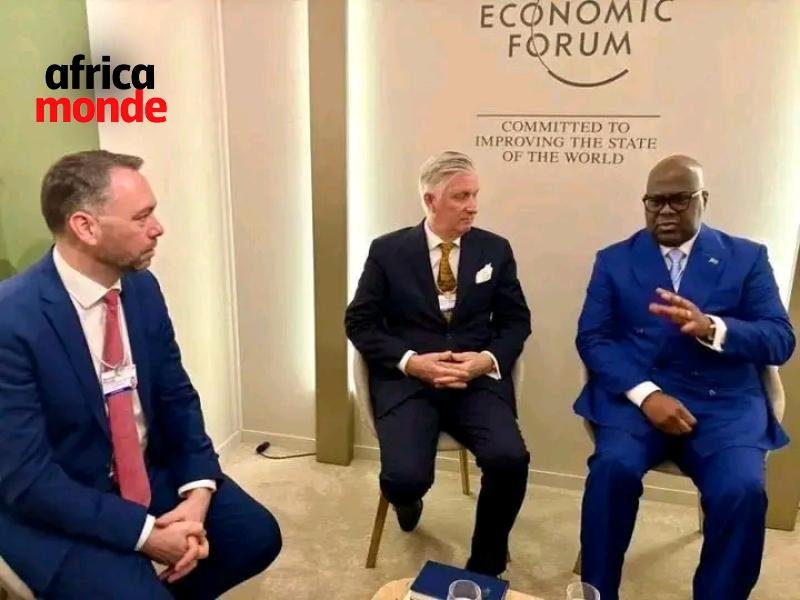 Le président Félix TSHISEKEDI et la délégation Belge 