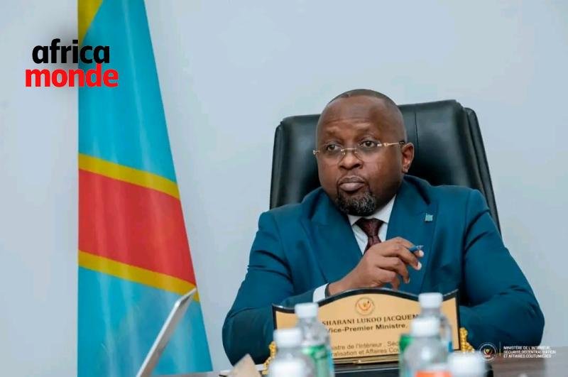 Le ministre de l’Intérieur, de la Sécurité, de la Décentralisation et des Affaires coutumières, Jacquemain Shabani
